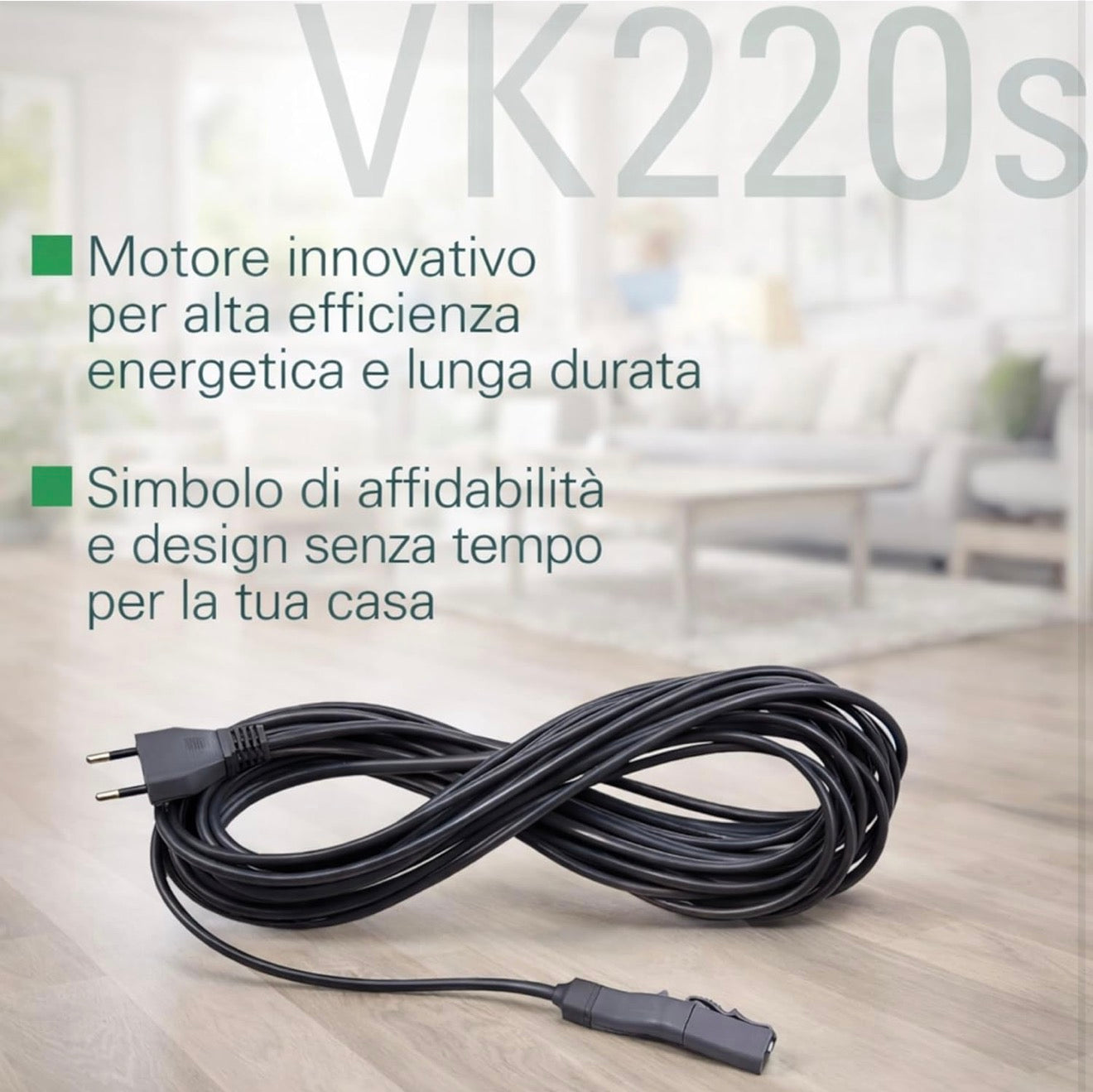 ASPIRAPOLVERE VORWERK FOLLETTO VK220S CON HD65